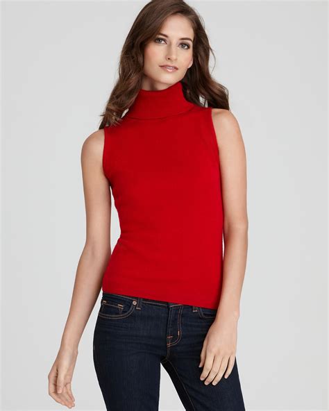 cashmere sweater sleeveless turtleneck.